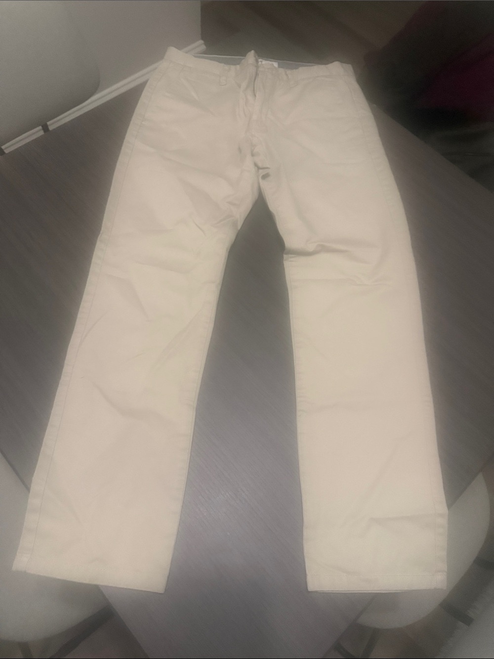 Calvin Klein Men's Cream Straight Jeans